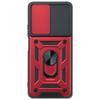 Armored Case for Xiaomi Redmi 13C / Poco C65, CamShield Slide, Red