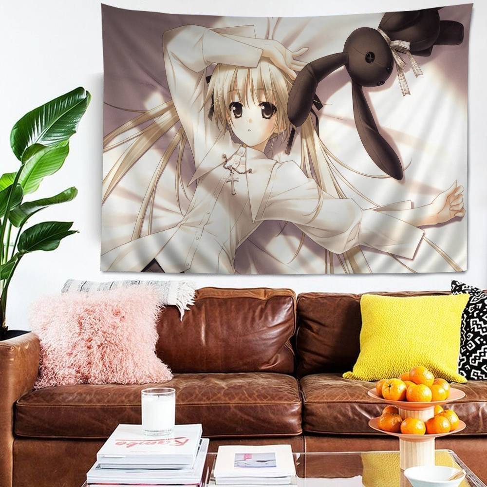Аниме Yosuga No Sora Гобелен Арт-печать Японский Настенный Гобелен Аниме Настенное Украшение Домашний Декор