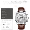 CRRJU-2212L Belt Six-pin Chronograph Watch Fashion Men's Watch Business Men's Watch
