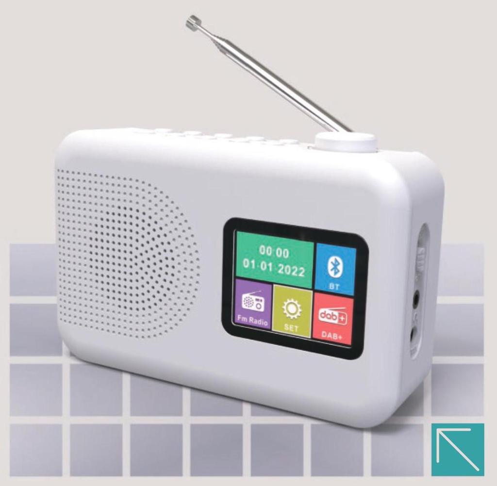 Популярное многофункциональное DAB-радио с экраном, отображением времени, функциями DAB, FM и AM