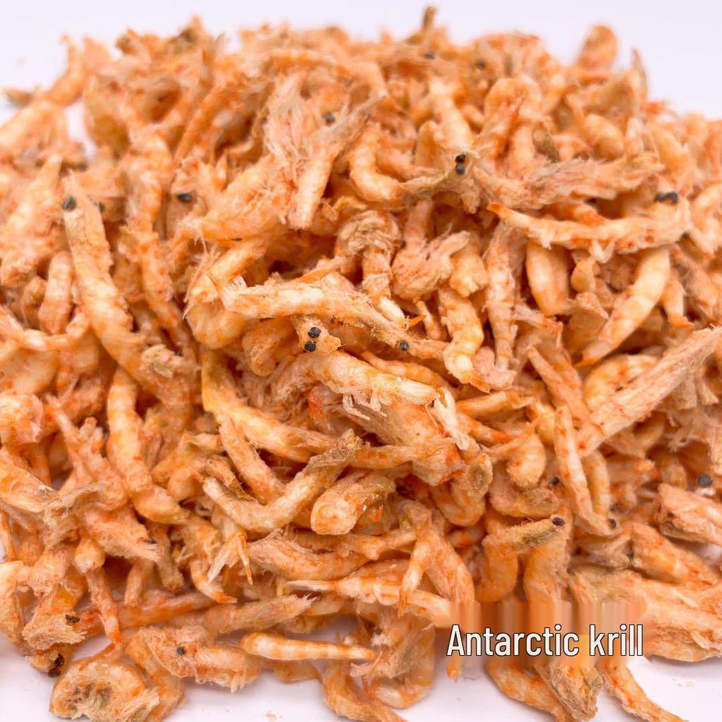 250 г Сублимированный антарктический криль и курица, утка, говядина, кубики трески для питомцев