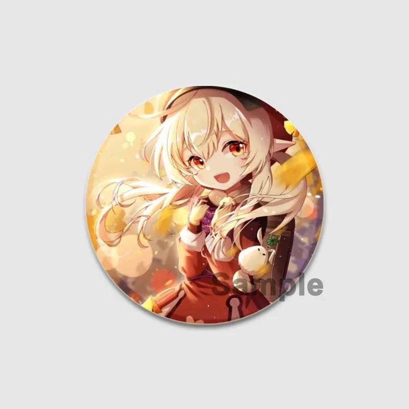 32/44/58 мм круглая мультяшная забавная застегивающаяся брошь для рюкзака, аксессуаров для одежды, аниме-значка Genshin Impact, украшения для шляпы