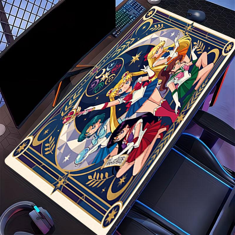 Sailor Moon Print Mouse Pad, for Keyboard Pad Laptop PC Mat for Office Home Use, Desk Decor, Perfect Birthday Gift for Gamers