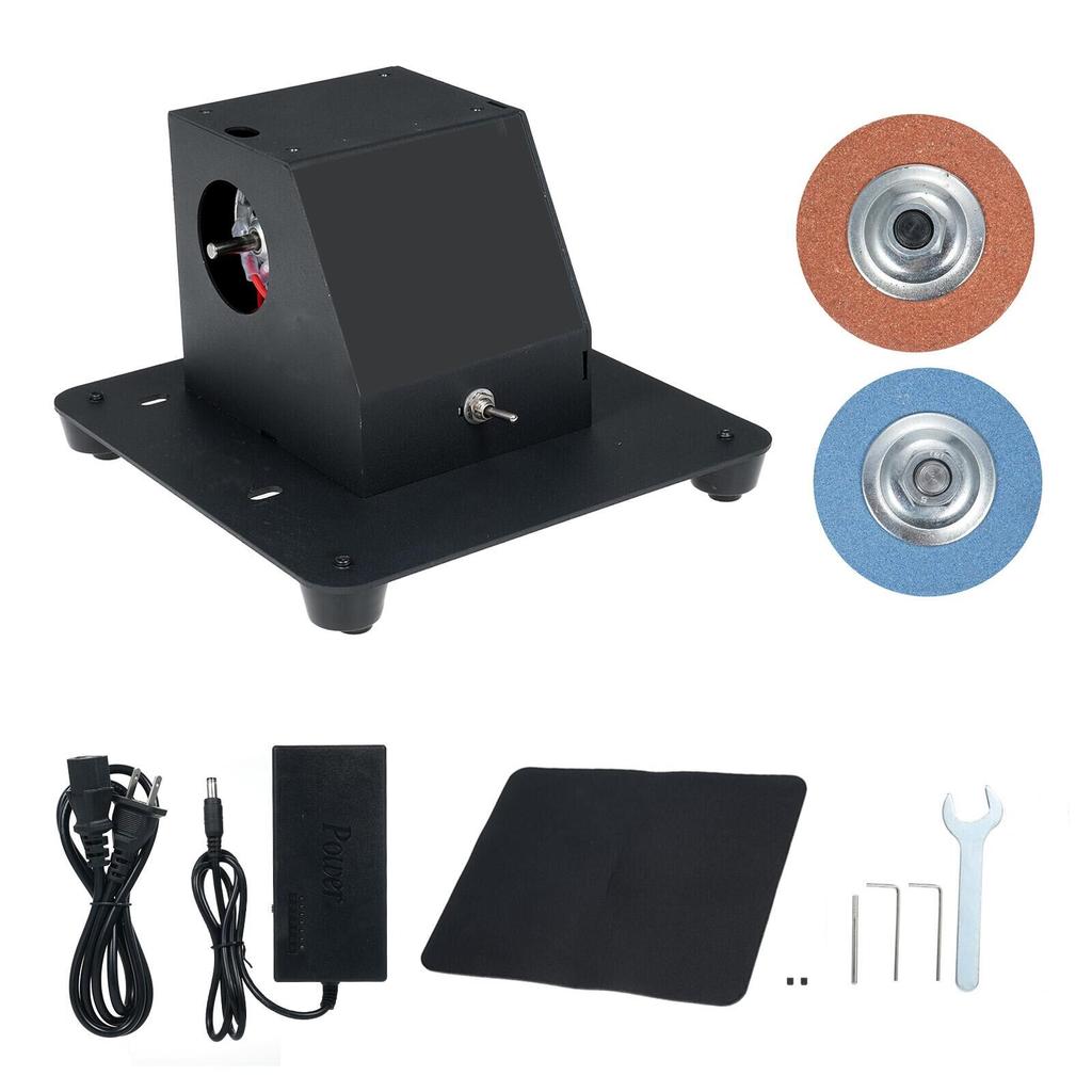 Мини-ленточная шлифовальная машина 250 Вт, точилка для ножей, электрическая настольная шлифовальная машина, 7 регулируемых скоростей