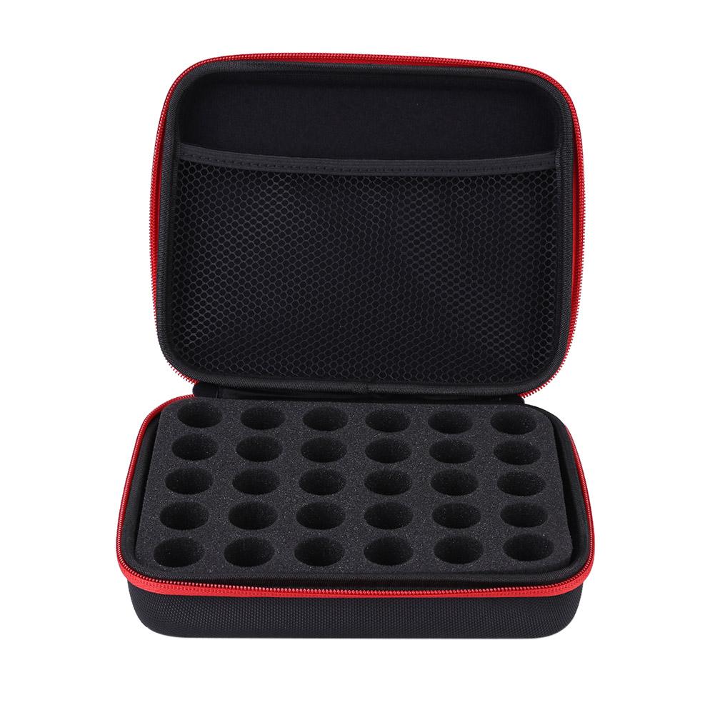 30/15 Slot Essential Oil Bottle Holder Case for 1-10ml Aromatherapy Roller Container Portable Travel Carrying Box Home Organizer