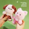 Cute Capybara Dog Koala Plush Keychain With Soft Polyester Filling For Bags And Gifts