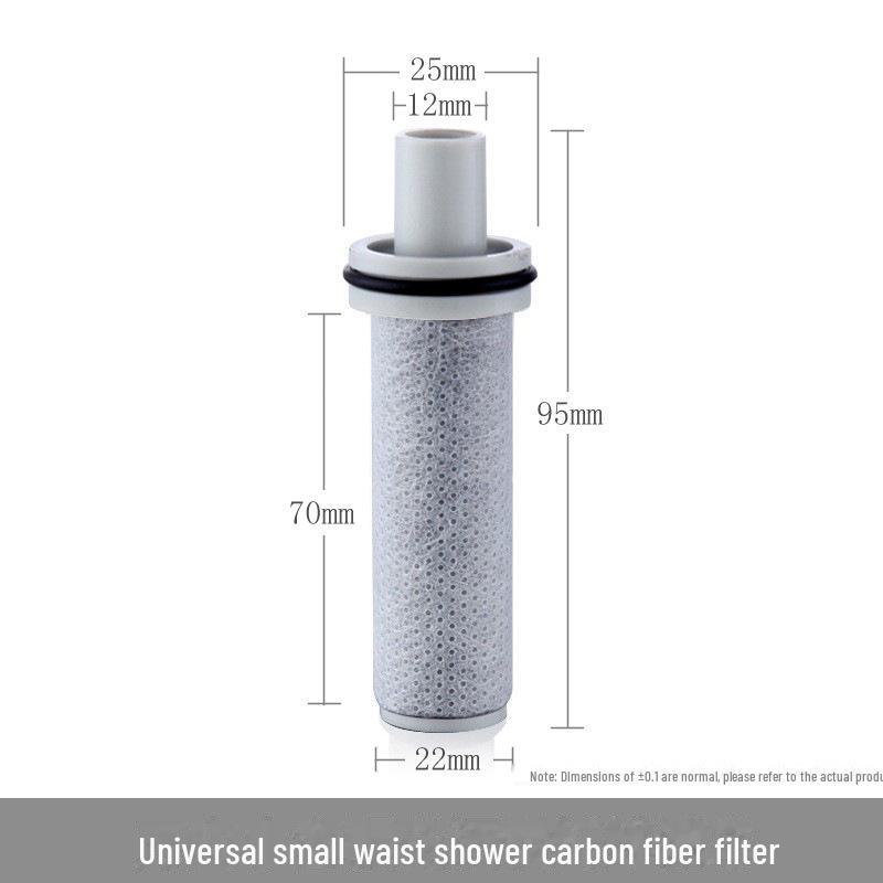 Shower Nozzle Replacement Filter Element with High Compression Cotton Core for Water Purification.