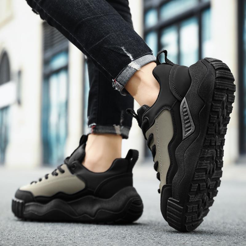 2024 Классические кроссовки для мужчин Износостойкие кроссовки на платформе Мужские повседневные кроссовки с толстой подошвой для походов на открытом воздухе Спортивная обувь для мужчин