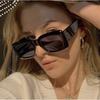 Модные солнцезащитные очки в квадратной оправе Унисекс Винтажные Мужские Женские Прямоугольные Солнцезащитные очки Очки для улицы Вождение