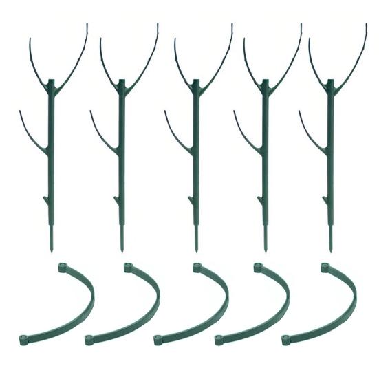 3/5/10 шт./набор Подставка для растений Монстера, Штабелируемая садовая опора для растений, Шест для поддержки комнатных и уличных высоких горшечных вьющихся растений, Палка, Моховой столб