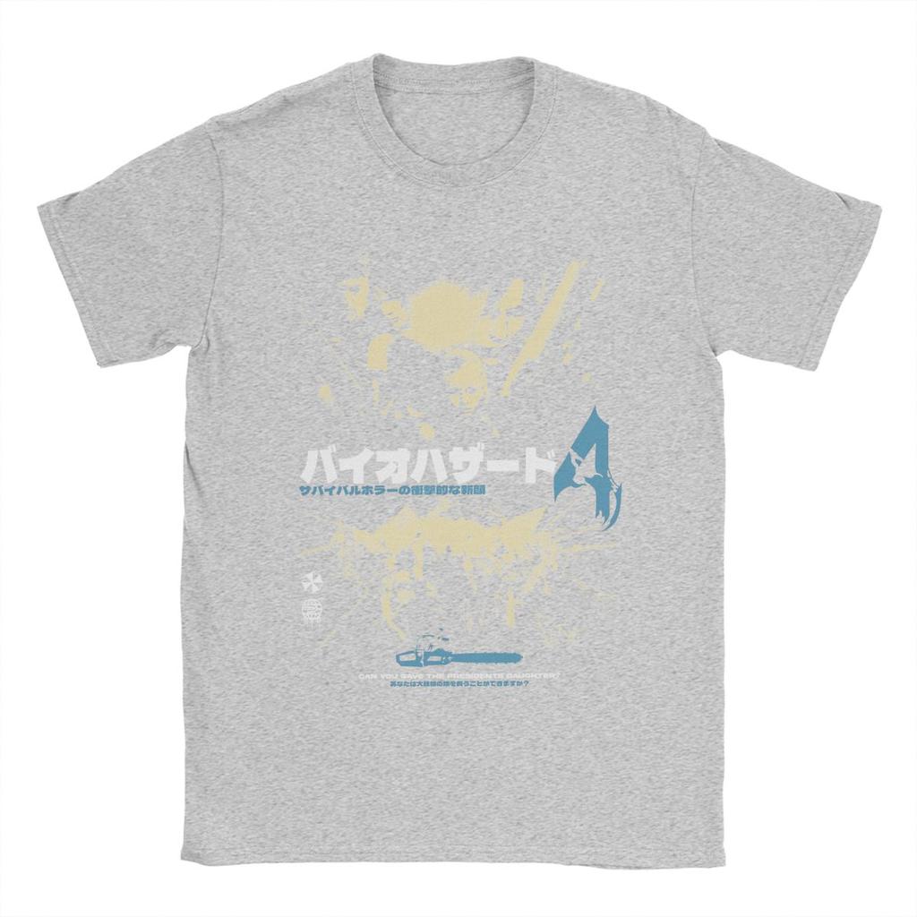 Fun Residents Evils 4 T-Shirt Men O Neck Cotton T Shirt Short Sleeve Tees Printing Clothing