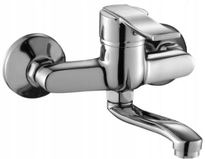Madera Wall-Mounted Bathroom Basin Mixer Tap