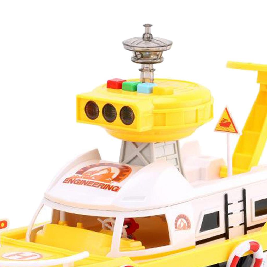 Дети детская игрушка Моделирование Трек Инерционная Лодка Литые Модели и Транспортные Средства Модель Корабля Машина для мальчиков