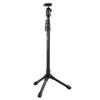 Velbon Pole Pod Light FREE Stand Lever Leg Quick Shoe Aluminum 420046 Monopod, 4-Section/1-Section Lock, 20mm/17mm Diameter, Compact, Free-Mounting