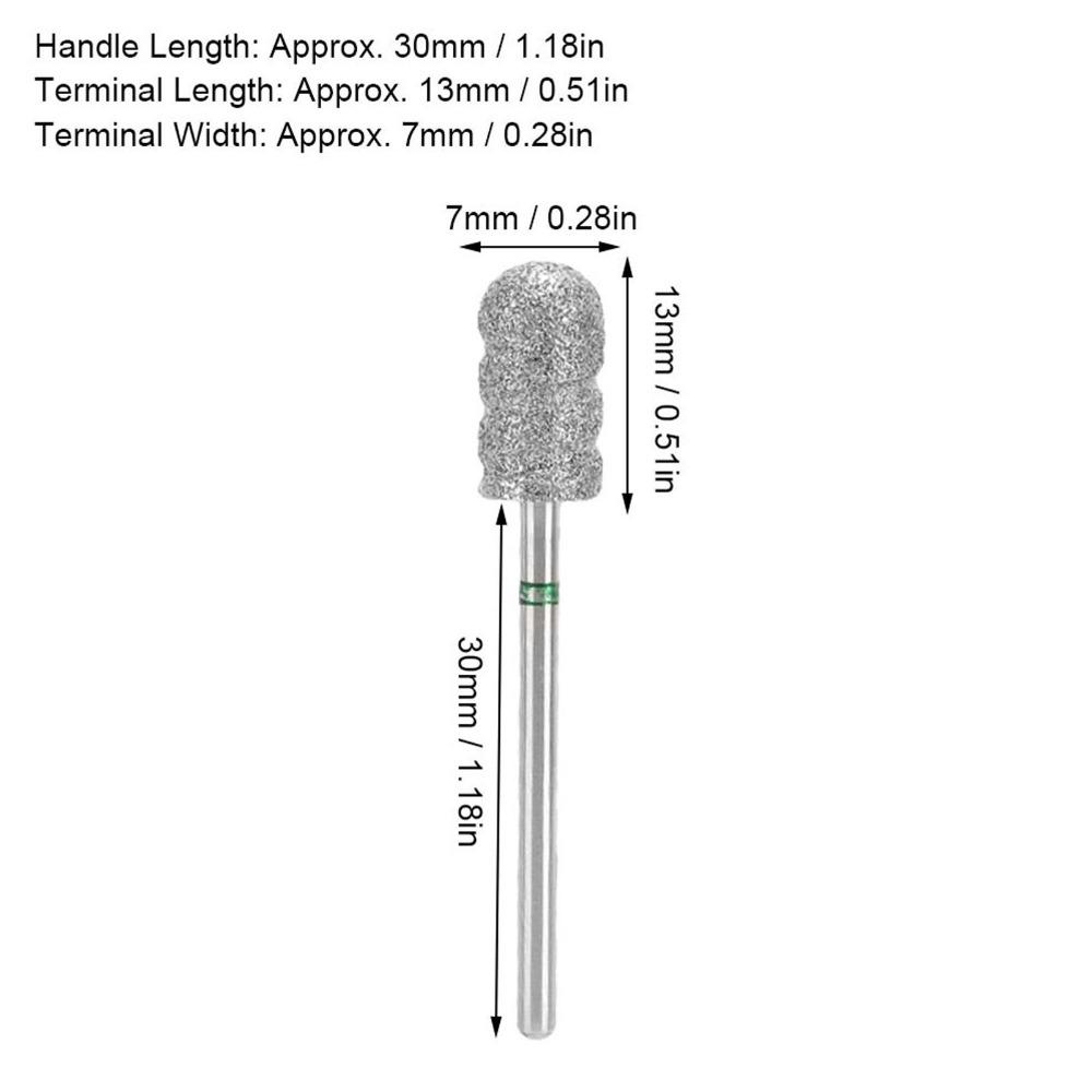 Wear-Resistant Foot Nail Drill Bit Stainless Steel Callus Sanding Head Professional Pedicure Care