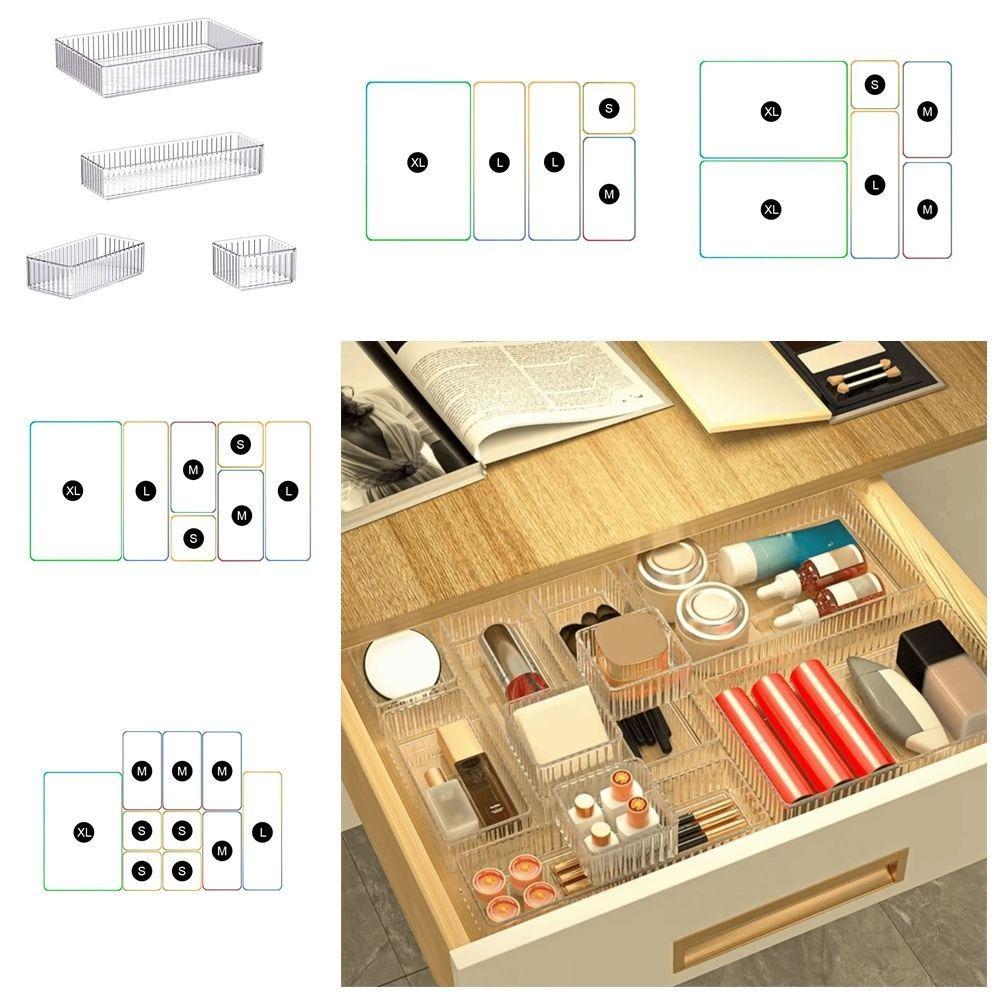 Transparent Makeup Storage Box Makeup Organize Cosmetic Organizer Desktop