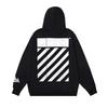 1288 Off-White 2025 Autumn/Winter New Large LOGO Slant Stripe Pattern Printed Hoodie Men's and Women's Hoodie