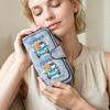 Cute Cartoon Print Long Purse Casual PU Leather Multi Slot Wallet Fashion Portable Summer Style Card Holder