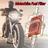 6MM FUEL INLINE ATV MOTORCYCLE MAGNETIC FILTER Lnternal 3mm Red Filter
