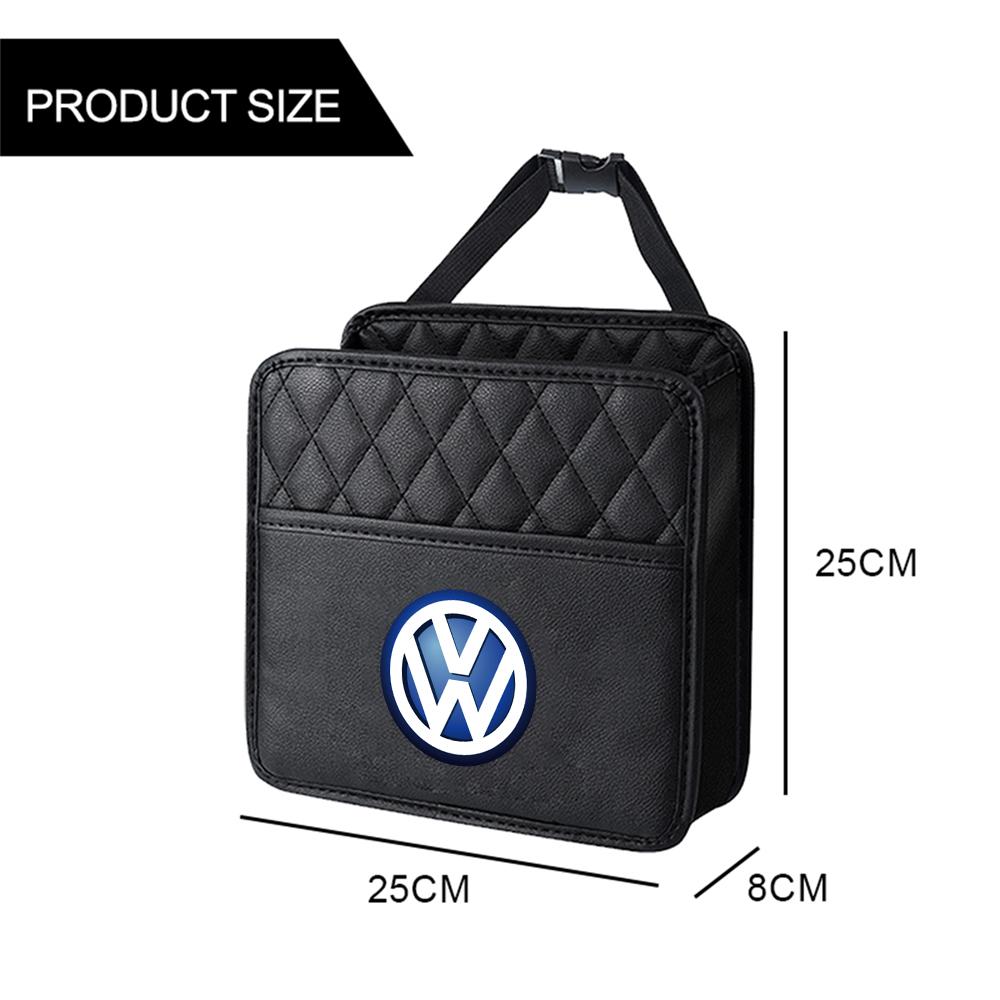 Car Back Seat Organizer Hanging Automatic Storage Pocket for Volkswagen VW RLINE GOLF POLO PASSAT B5 Beetle Tiguan T-ROC Touareg ZG9