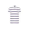 Polo SS23 Logo Embroidered Striped Print Short Sleeve Polo Shirt Men Tops White 710910521-001