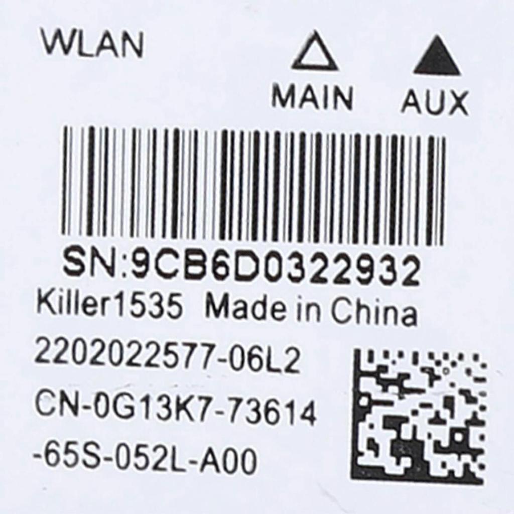 Killer 1535AC Двухдиапазонная 802.11ac NGFF M.2 867 Мбит/с Bluetooth 4.1 Беспроводная сетевая карта для игр