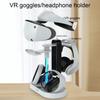 For PS VR2 Dual Controller Magnetic Charging Base With Indicator Light Charging Dock With RGB Light VR Headset Display Stand