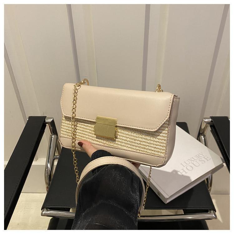 Stylish Urban Chic Small Crossbody Bag Retro Fashion Pu Leather With Lock Closure