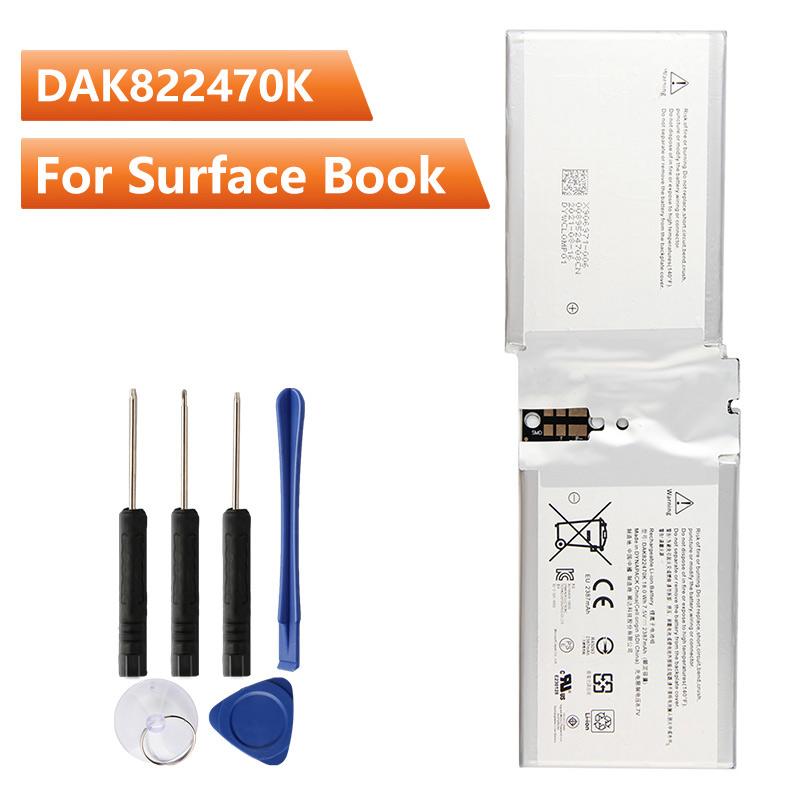 Сменный аккумулятор для планшета DAK822470K G3HTA020H для Microsoft Surface Book 1703 2387 мАч с инструментами
