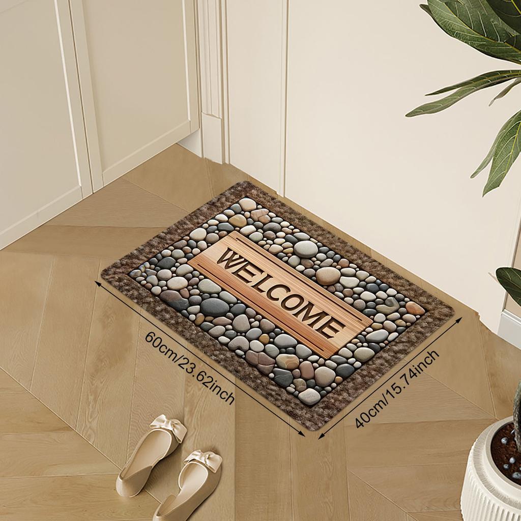 1 шт. анти-усталостные кухонные коврики, простой каменный принт, водонепроницаемый нескользящий толстый мягкий кухонный коврик, прочный, удобный стоячий коврик для кухни