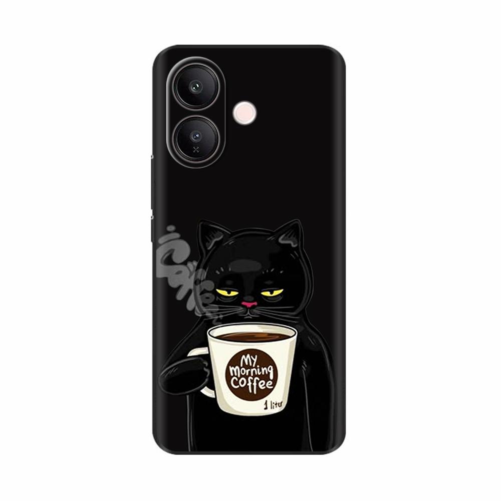 Чехол для Vivo V60 Lite Модные Цветы Мягкий Высококачественный Корпус Для Vivo V60 V50 Lite 4G 5G Мягкий Силикон Телефон ТПУ Задняя Крышка