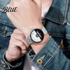 Reliable Quartz Movement Waterproof Clear Half Roulette Color Matching Watch Men Date Diaplay Display Wristwatch