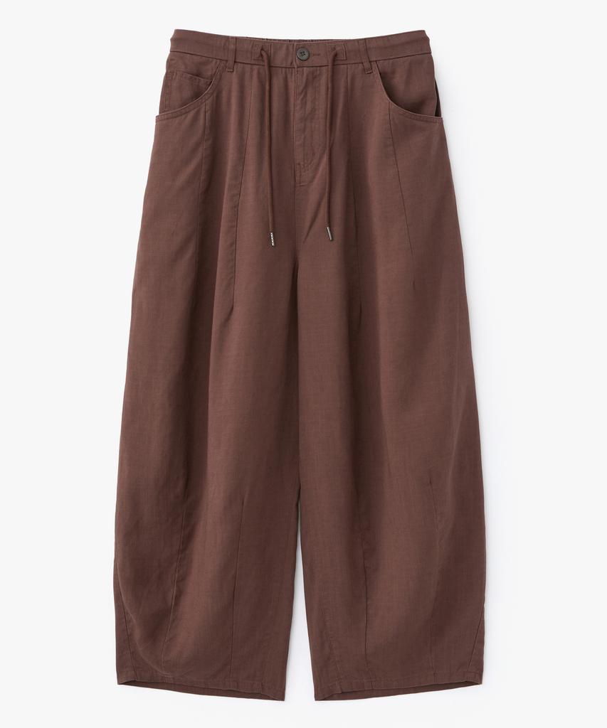 AOTT String Wide Linen Elastic Waist Balloon Pants 3 Colors