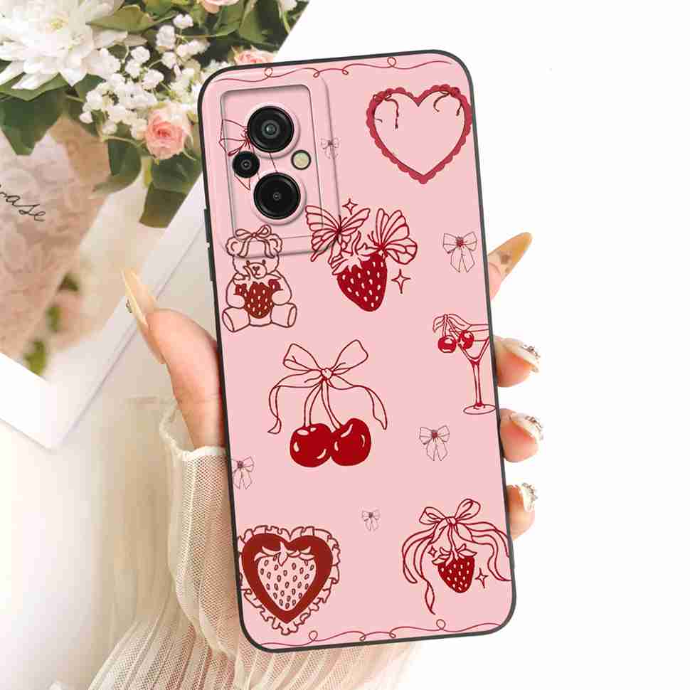 For Redmi 11 Prime 4G Case Colorful Butterfly Simple Silicone Back Cover For Redmi 11prime 4G 22071219AI 6.58" Bumper Casing