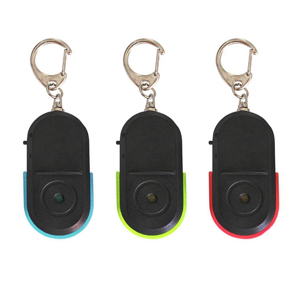 Mini With LED Light Whistle Sound Locator Keychain Key Finder Sensor Anti-Lost Alarm Key Finder