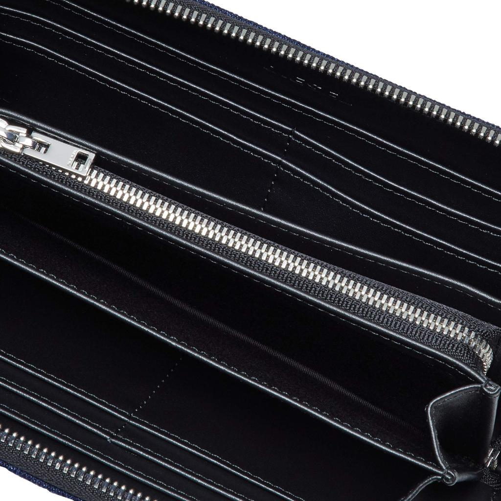 Длинный кошелек на молнии из принтованного денима X07608P1730 UNI Индиго Синий H8457 [Diesel] Мужской