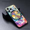 Peace and Love Phone Case For iPhone 17,16,15,14,13,12,11,Pro,Max,Plus Black Soft Cover