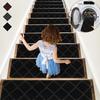 1pc-Anti Slip Stair Mat, Washable Carpet with Self-adhesive Tape To Prevent Stair Cover Mat from Moving