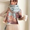 Women's Autumn and Winter Chinese Style Faux Cashmere Thickened Scarf Spring Multifunctional Elegant Warm Scarf