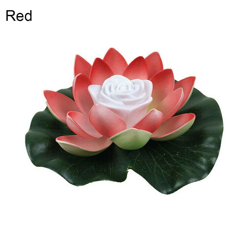 Buddhist Prayer Water Landscape Lotus Lamp Fountain Pool Pond Lamp Flower Light Wishing Lamp