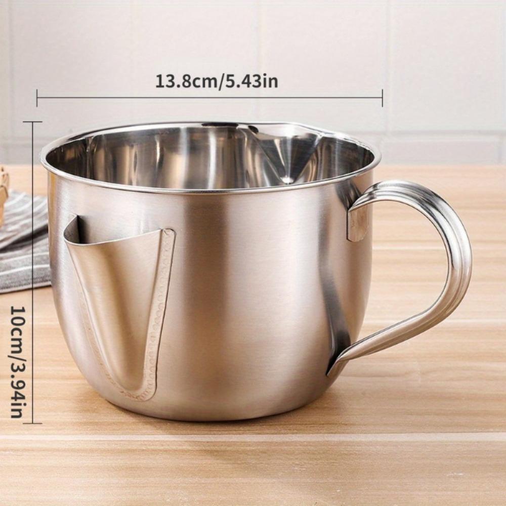 1000 мл Нержавеющая сталь Фильтр для масла Супница Кухонная Масленка Фильтр Фильтр Сито Чаша Большая емкость для хранения Кувшин Кухонные принадлежности