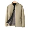 Мужская осенняя куртка в стиле business casual с воротником-стойкой - Универсальная легкая куртка для среднего и пожилого возраста.