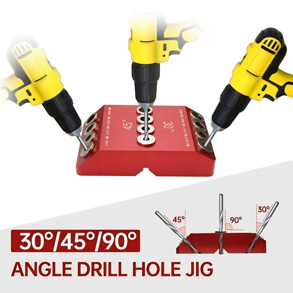 High Hardness Angle Angle Drill Guide Angled/Straight Holes Cable Railing Drill Jig Deck