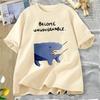 Become Ungovernable Hippo Tshirt Moo Deng Design Funny Animal Graphic Tee Rebellious Meme Humor T Shirt Short Sleeve Top