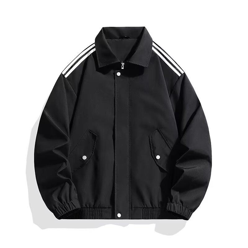 Men's Trendy Loose Jacket Turn-Down Collar Warm Casual Streetwear Coat