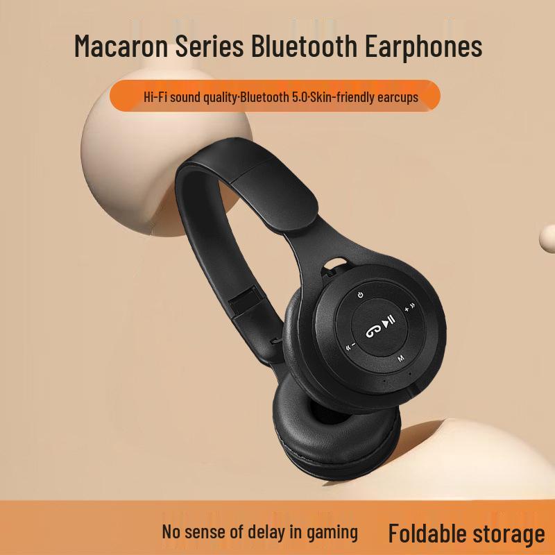 Macaron Y08 Универсальные Милые Высококачественные Беспроводные Bluetooth Накладные Наушники