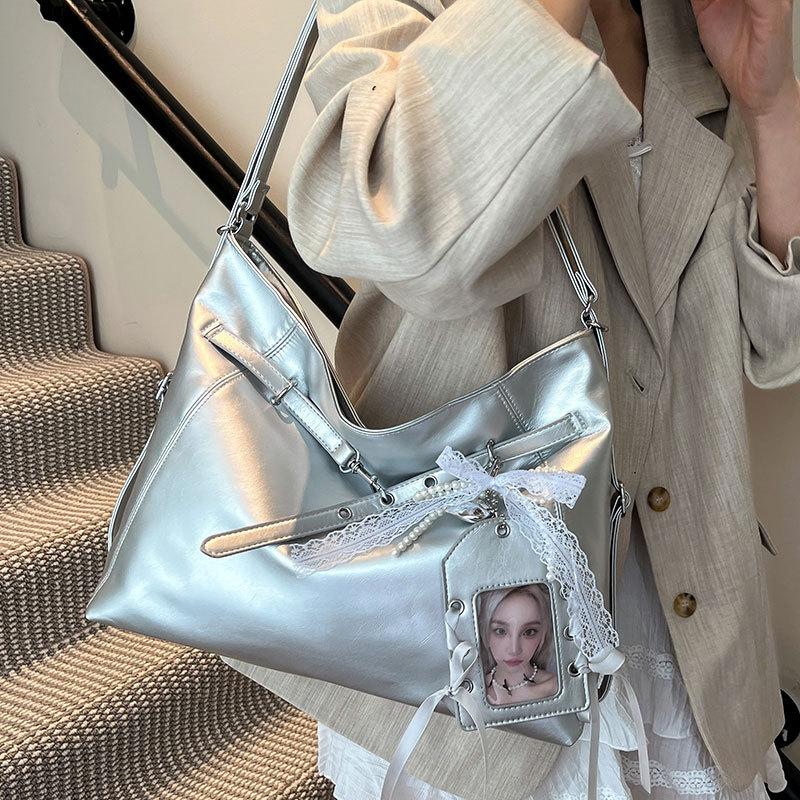 Повседневная большая вместительная сумка-тоут на одно плечо, универсальная для поездок на работу и различных способов ношения