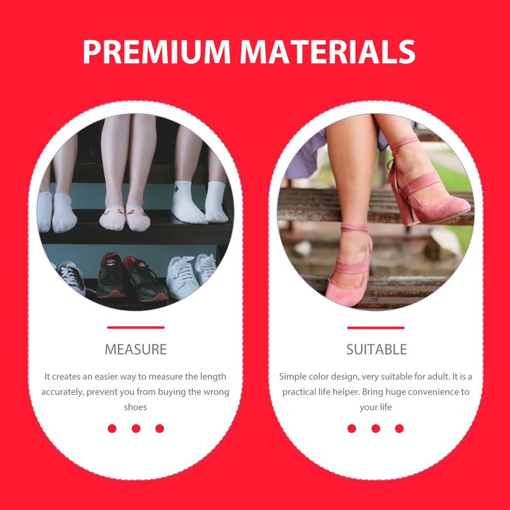 Adult Foot Uk Eu Size Adult Feet Measure Sizer Measuring Ruler Portable Feet Sizer For Accurate Foot Measurement Instrument Tool