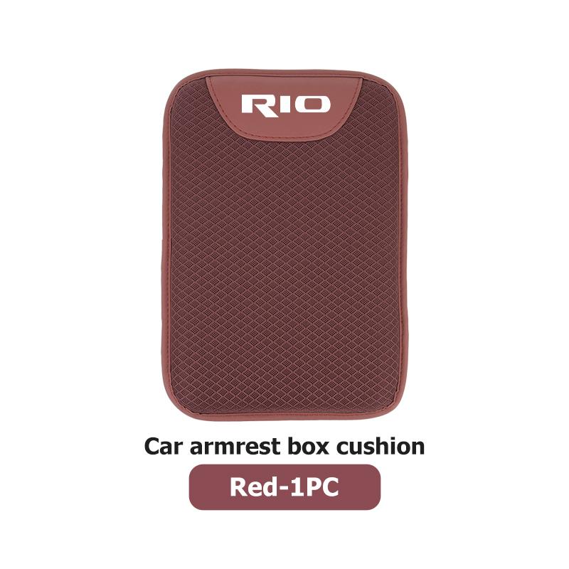 AABIW1 Car Center Console Box Ice Silk Protector Pad Armrest Pad Non-slip Mat For KIA Ceed Rio K5 K2 Optima Cerato Venga Sedona Forte
