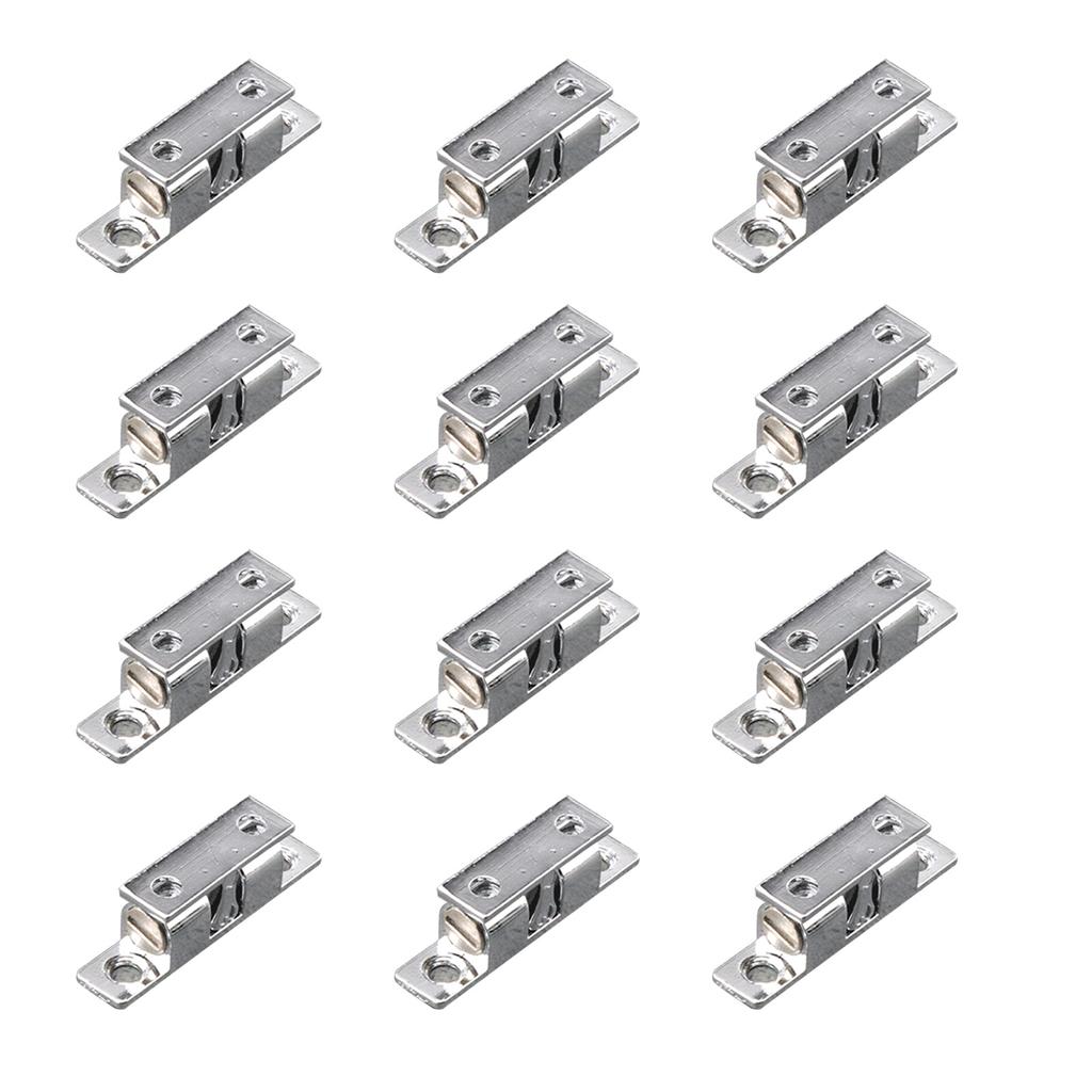 12 шт. Двойной шариковый роликовый замок для защелки двери шкафа, цинковый сплав, шариковый замок для шкафа, простая установка